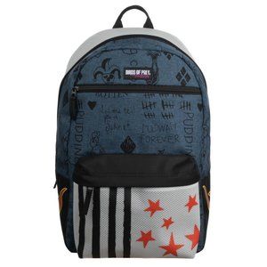 Harley Quinn Birds of Prey Faux Denim Back to School Book Bag Backpack